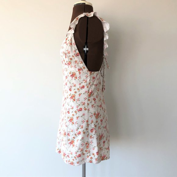Floral Mini Linen Sundress - Picture 2 of 9